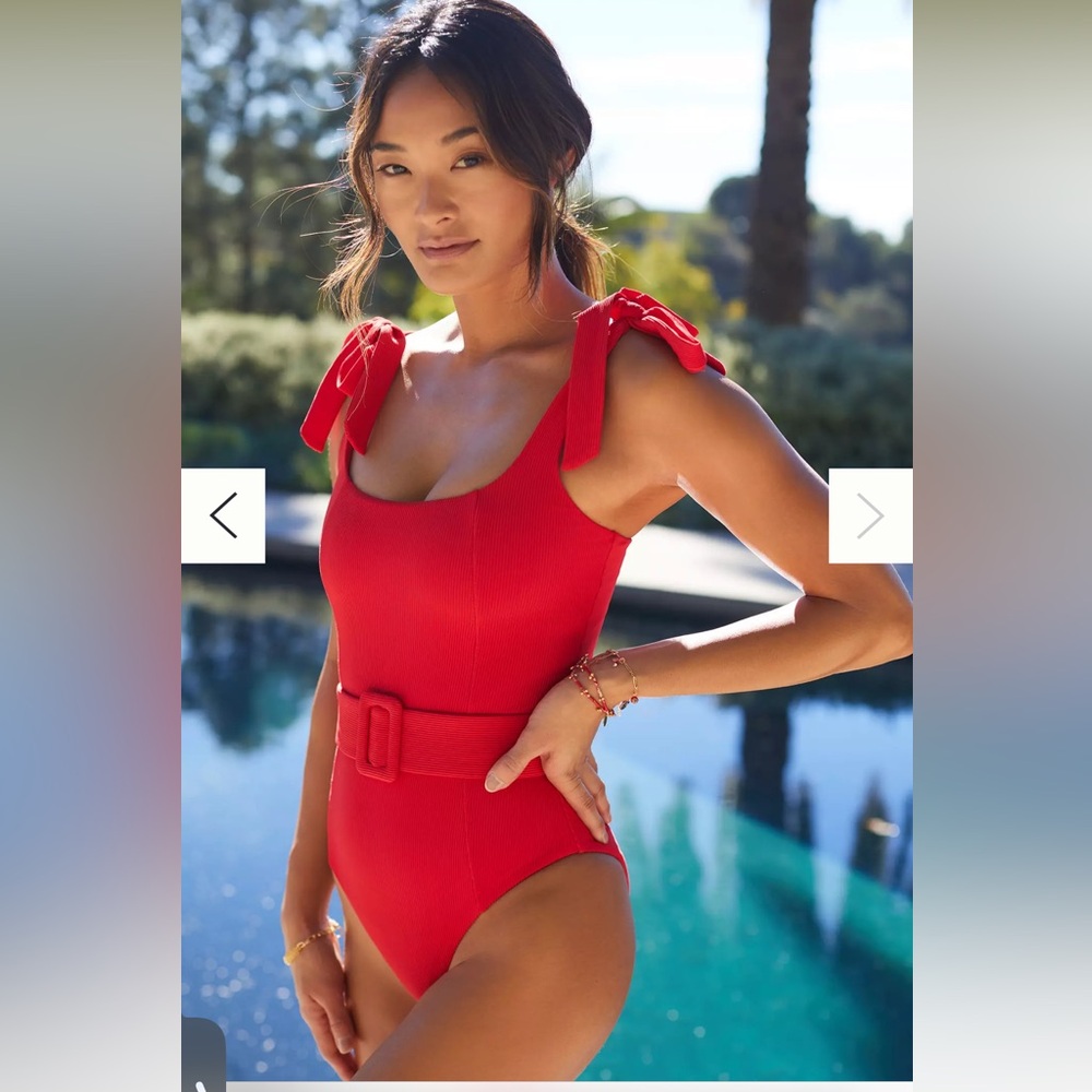 Beach Riot Red One Piece Swimsuit - Picture 2 of 7